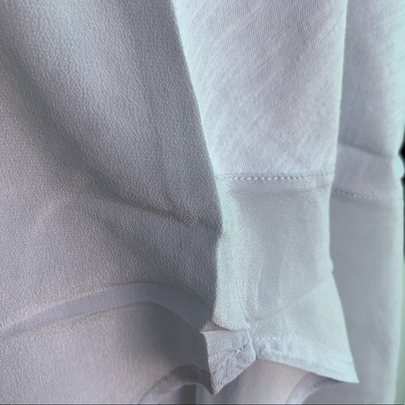 J. Crew Light Blue Tee Combo Cotton & Silk Sz M - Picture 9 of 14